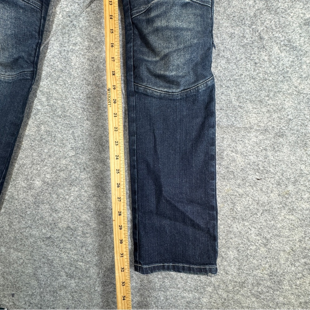 PMJ Motorcycle Jeans Blue Slim Fit Kevlar Riding Pants Size 27 Moto Padded Knee - Picture 5 of 16
